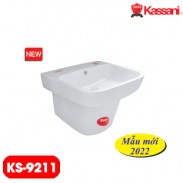 CHẬU LAVABO TREO LIỀN KHỐI KASSANI 9211 CHẬU LAVABO TREO LIỀN KHỐI KASSANI 9211